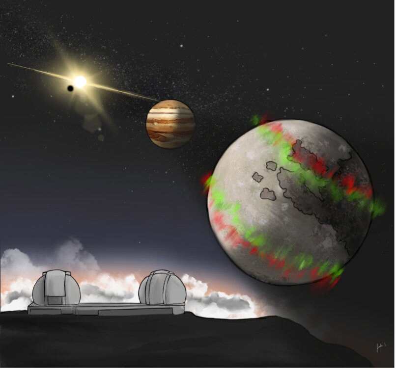 在木星的四颗最大卫星上探测到新的极光