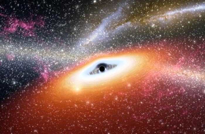 天文学家发现一个流氓超大质量黑洞在太空中疾驰，在其身后留下恒星的形成
