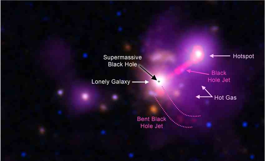 钱德拉帮助天文学家发现了一个异常孤独的星系3C 297