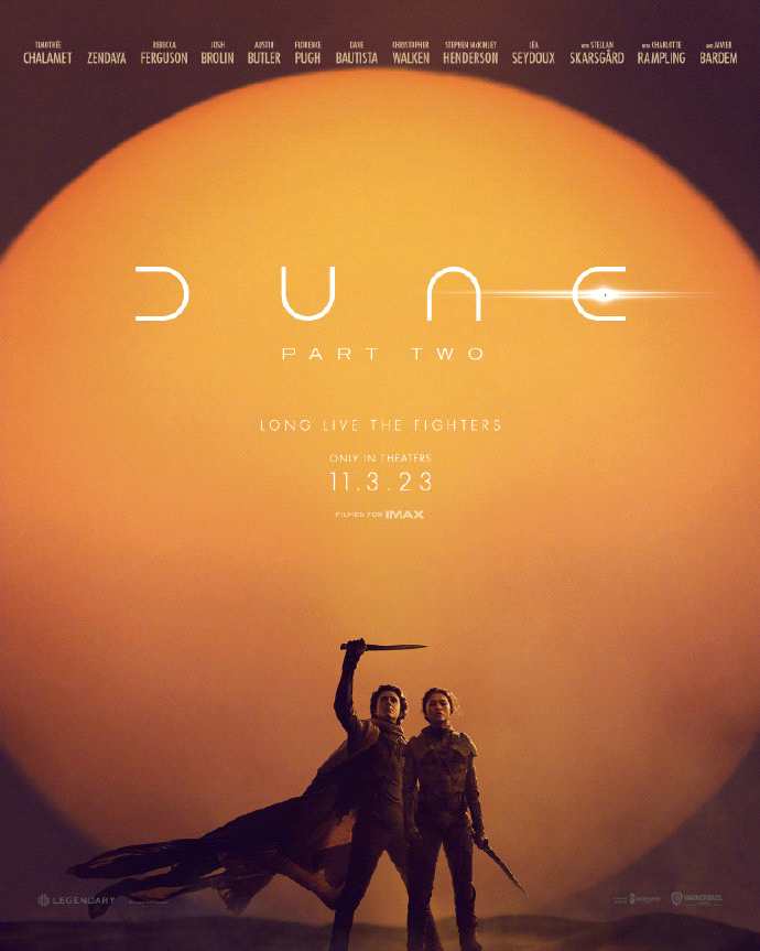 《沙丘2》前导预告及海报 11月3日北美上映