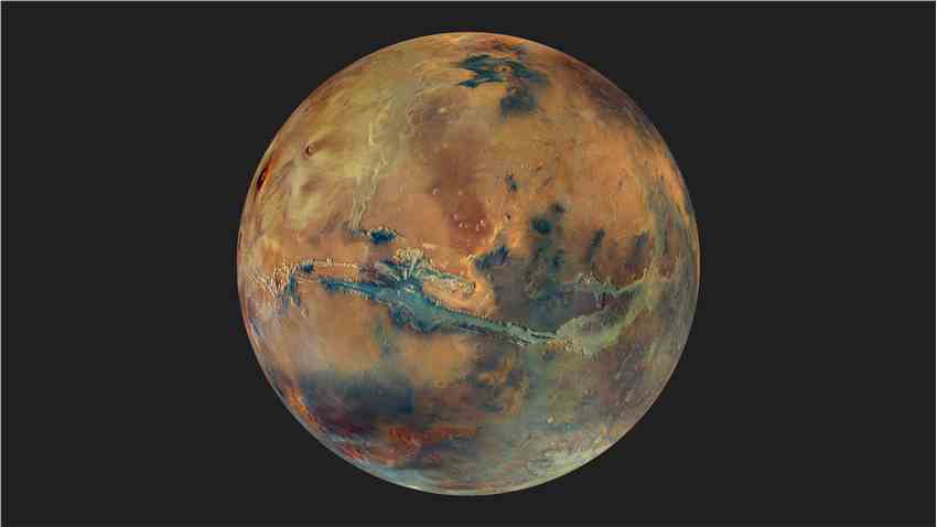 欧洲航天局火星快车飞船20周年 令人惊叹的新图像以全新的视角展示火星