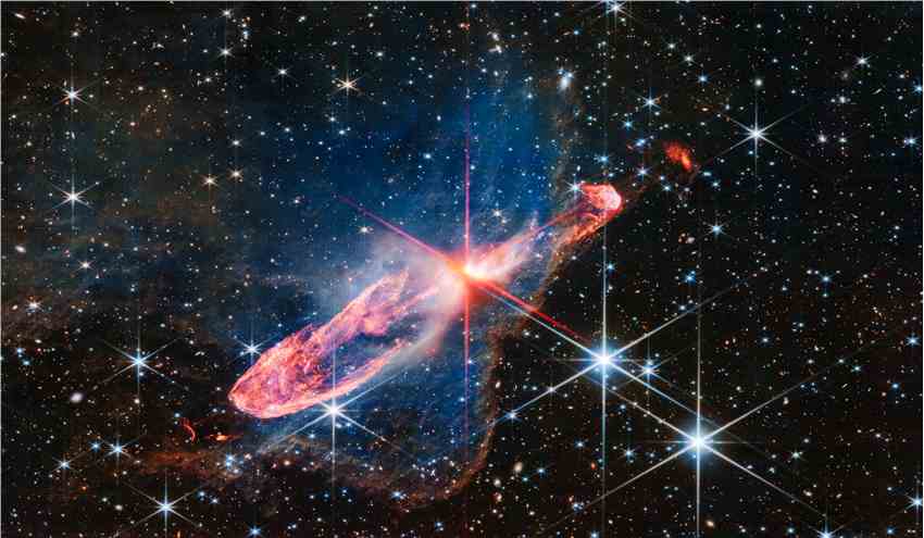 詹姆斯·韦伯太空望远镜拍摄了活跃形成的恒星的非常详细的红外图像