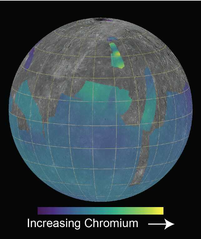 科学家利用美国宇航局信使号任务数据测量水星上的铬