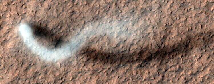 美国宇航局的HiRISE相机最近拍摄了一张火星沙尘暴的照片，为什么要研究它们？