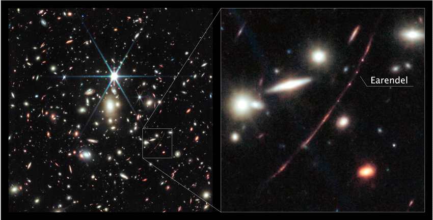 詹姆斯·韦伯太空望远镜揭示了埃伦德尔星的颜色，这是迄今为止探测到的最遥远的恒星
