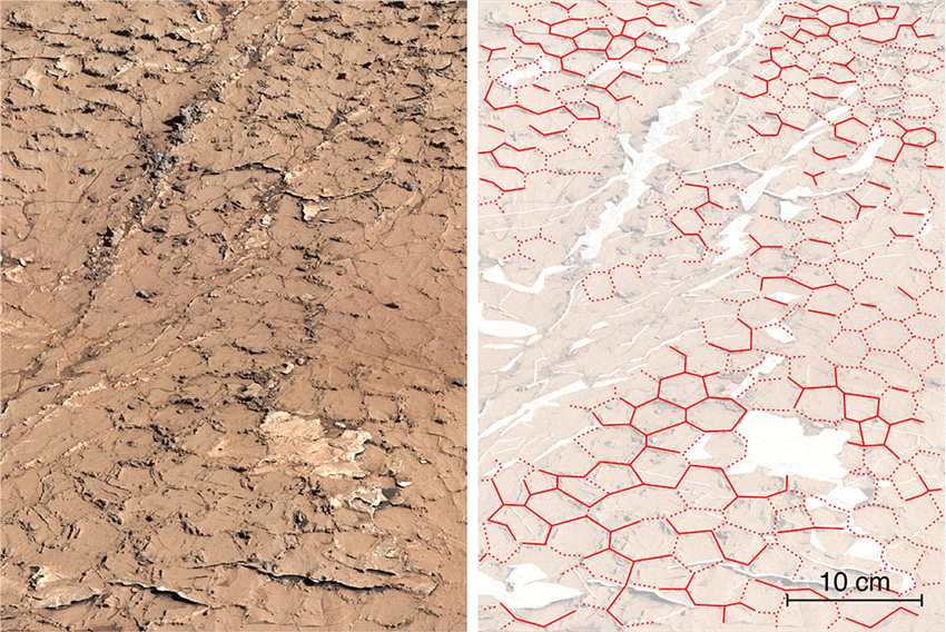 古老的火星泥土中的裂缝让美国宇航局的好奇号火星车团队大吃一惊