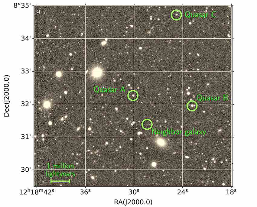 天文学家研究早期宇宙中的一个星系群
