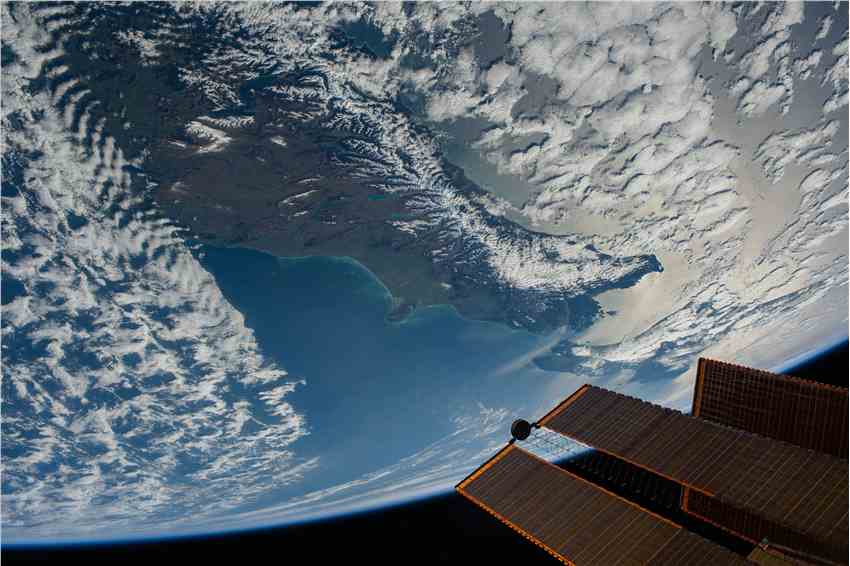 从国际空间站的角度看新西兰