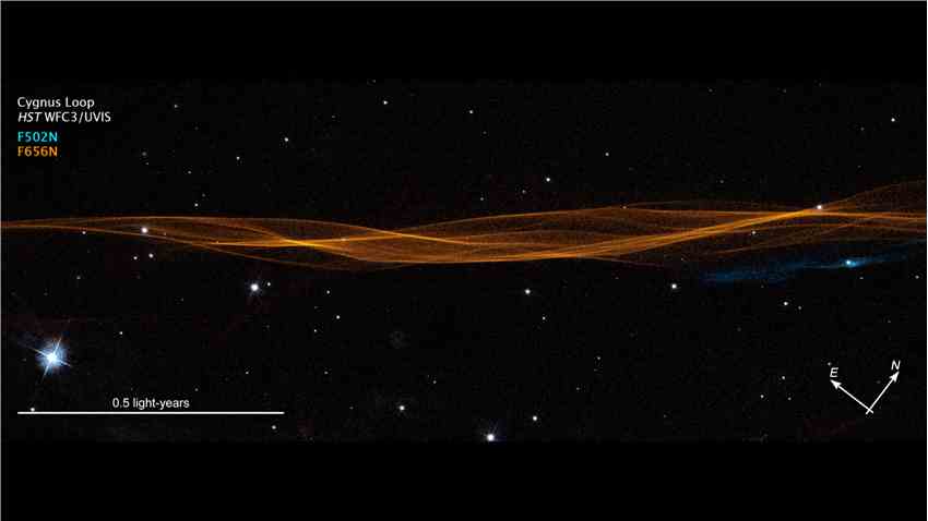 延时录像显示一颗超新星的余波膨胀到太空中
