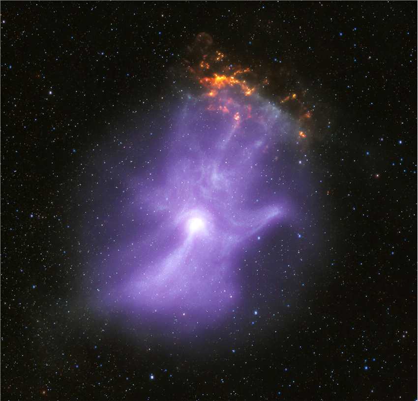 美国宇航局的X射线望远镜揭示了一只幽灵般的宇宙之手的“骨骼”