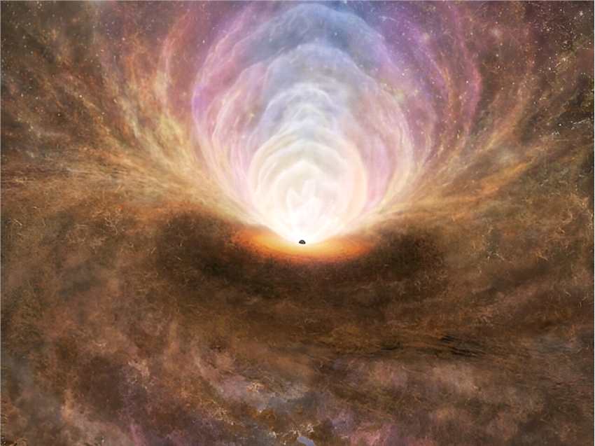 天文学家在亚秒差距尺度上观察超大质量黑洞进食和反馈