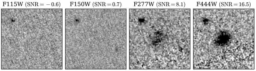 詹姆斯·韦伯太空望远镜图像中重现幽灵般的尘埃星系AzTECC71