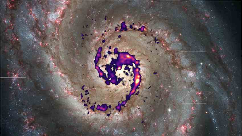 研究首次绘制出漩涡星系中的恒星诞生地