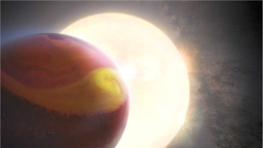 哈勃太空望远镜看到遥远的热木星世界上狂暴的天气