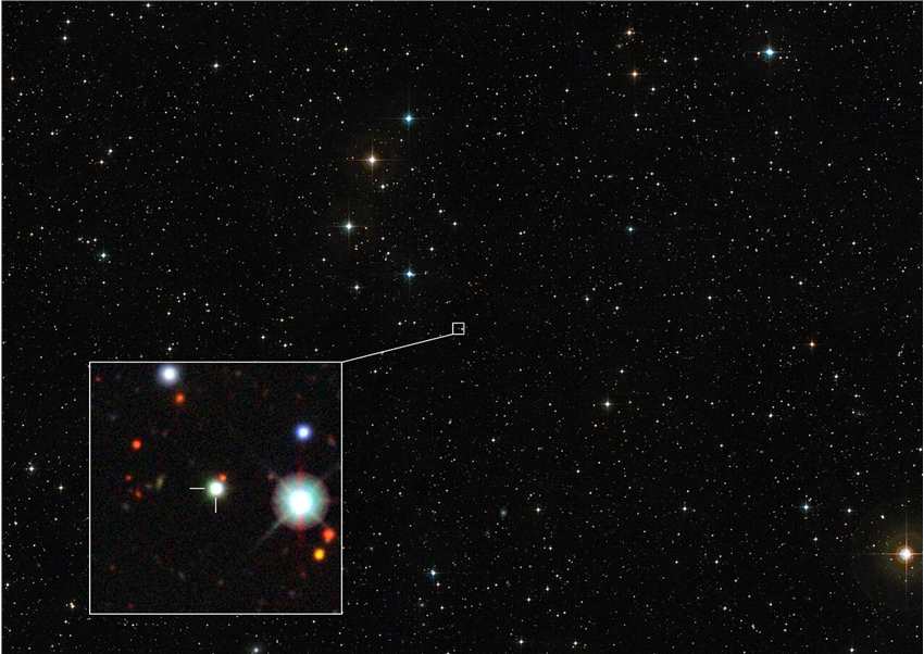 最亮、增长最快：天文学家发现破纪录的类星体J0529-4351
