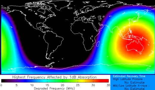 强大的太阳耀斑释放出巨大的等离子体羽流，引发整个南太平洋的无线电中断