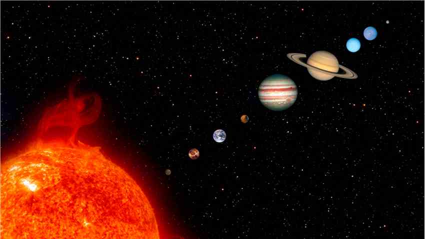 太阳系的八大行星曾经排成一行对齐吗？