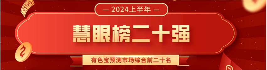 2024上半年有色宝慧眼榜全榜单前二十名揭晓！