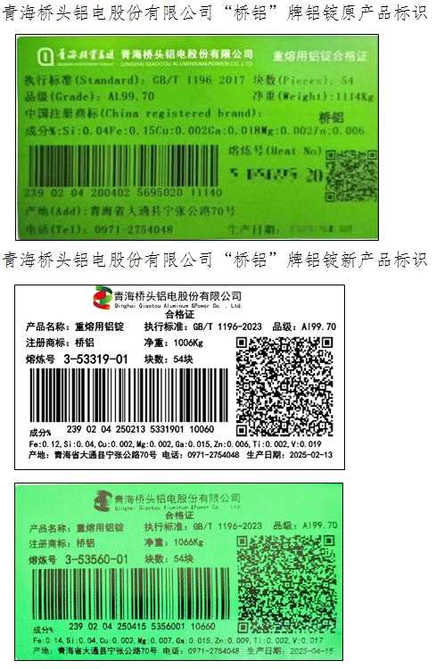 上期所同意河南神火煤電股份有限公司、青海百河鋁業(yè)有限責(zé)任公司等4家注冊企業(yè)變更產(chǎn)品標(biāo)識