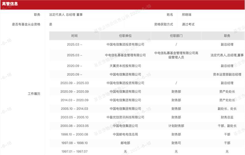 中国电信出手，备案私募