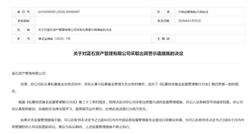 昔日百亿级私募，开年就被“点名”！