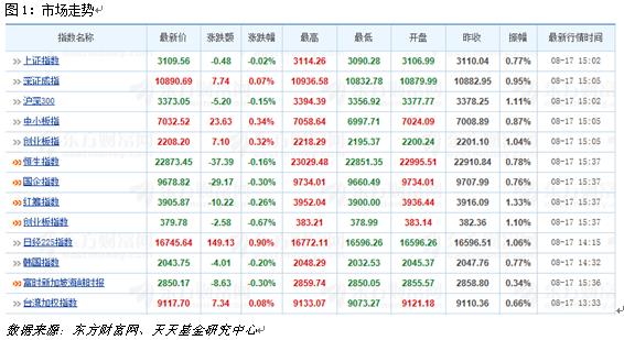 8月17日热门主题基金及龙头股分析