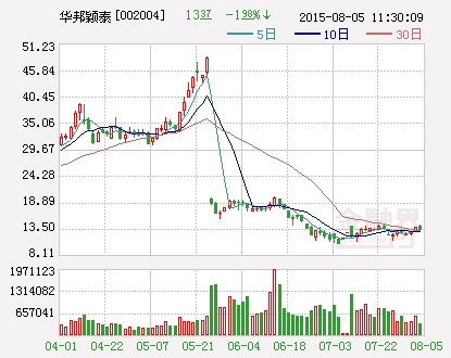 华邦颖泰：为子公司9.5亿元银行贷款提供担保