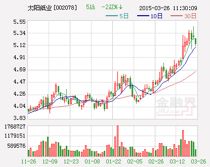 太阳纸业：拟子公司提供2500万元担保