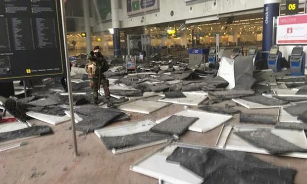 比利时首都机场发生恐怖袭击 爆炸已造成多人死亡
