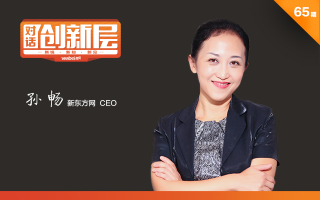 新东方网CEO 孙畅（wabei.cn配图）