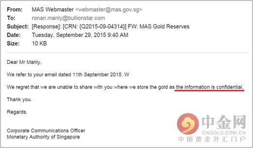在储存在英国央行的中央银行黄金储备这篇文章中，我表示过，一些央行拒绝提供它们黄金储备的地点，我将在以后的文章中把这记录下来。此篇博文就是为了兑现这个承诺。 