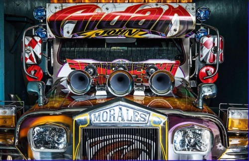 菲律賓街頭的出租車：舊吉普成了藝術(shù) 