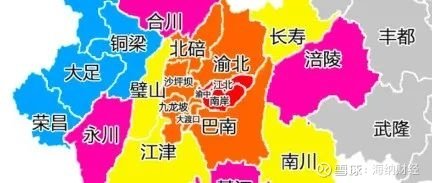 重庆主城行政区地图