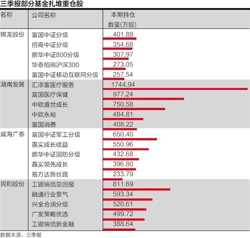 公募基金扎堆重仓股曝光 青睐TMT成长股