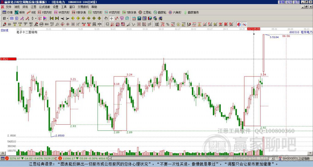 600310桂東電力贏家十二宮工具