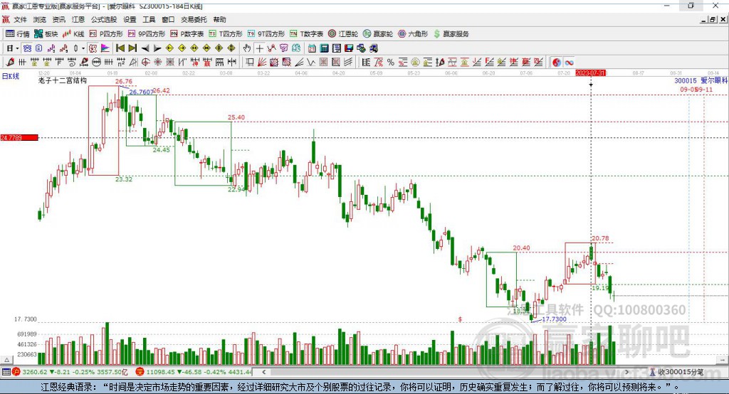 300015愛爾眼科贏家十二宮工具