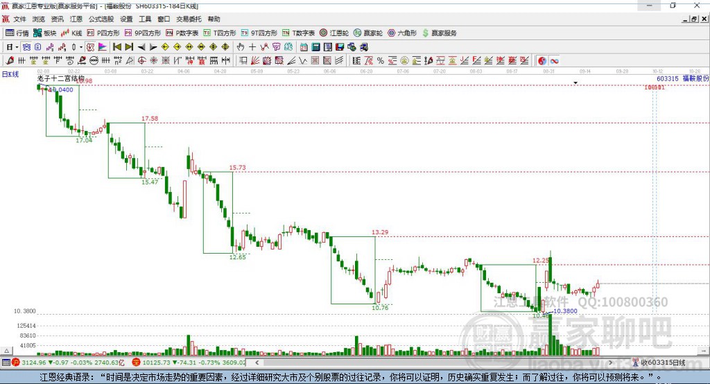 603315福鞍股份贏家十二宮工具