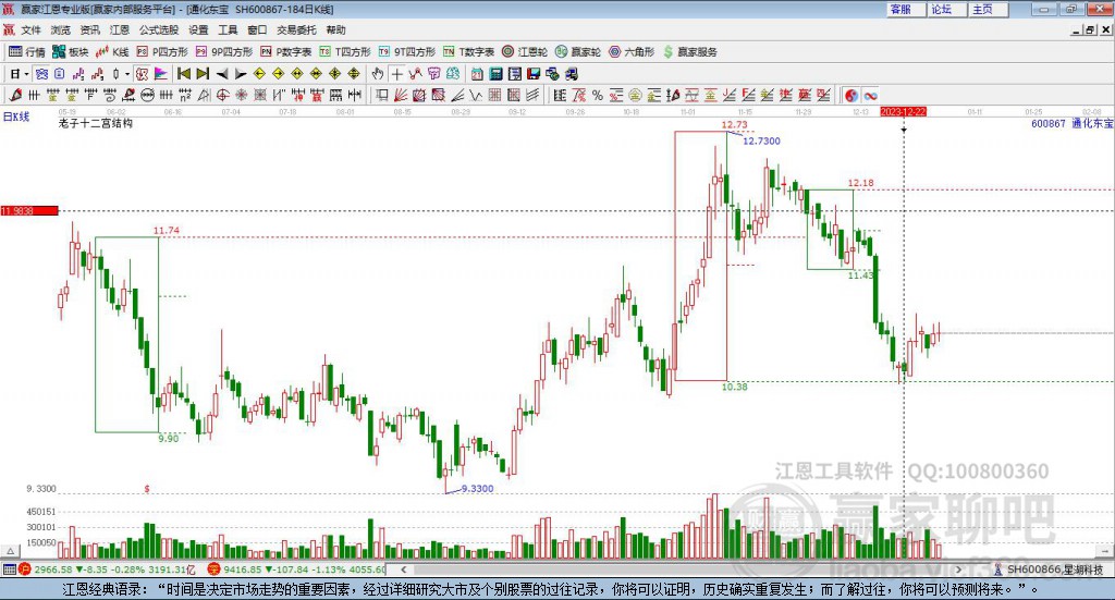 600867通化東寶贏家十二宮工具