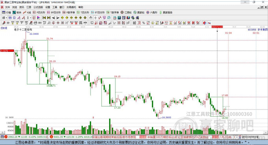 603858步長(zhǎng)制藥贏家十二宮工具