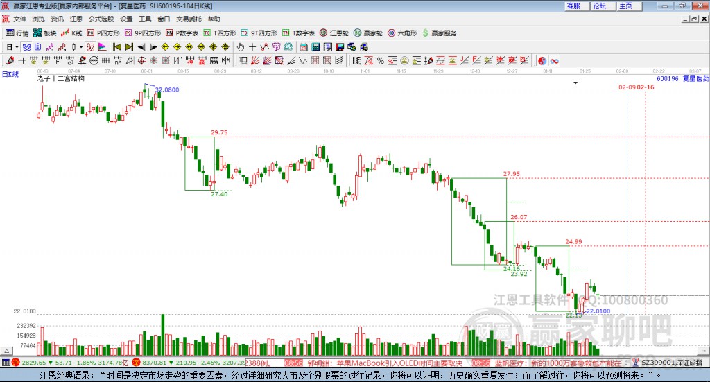 600196復(fù)星醫(yī)藥贏家十二宮工具