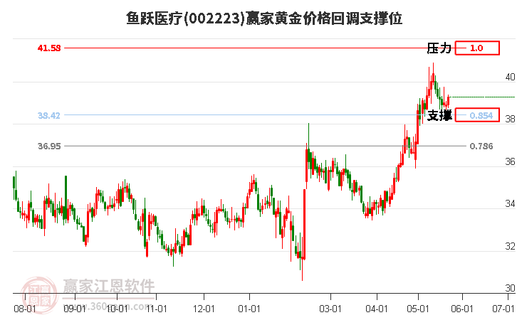 002223魚(yú)躍醫(yī)療黃金價(jià)格回調(diào)支撐位工具
