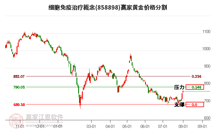 细胞免疫治疗概念黄金价格分割工具