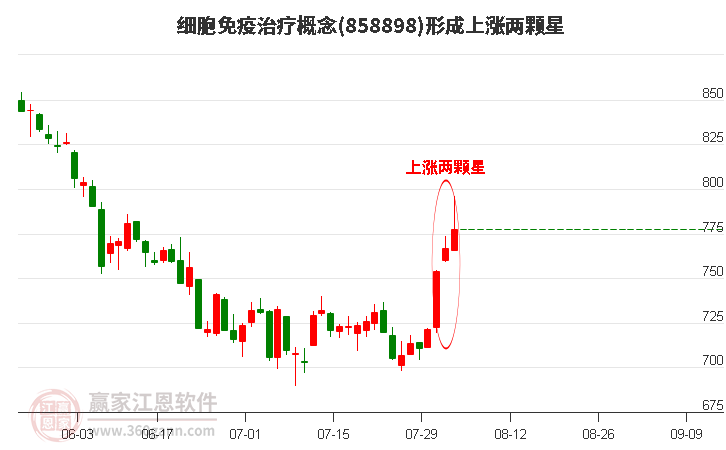 细胞免疫治疗形成上涨两颗星形态