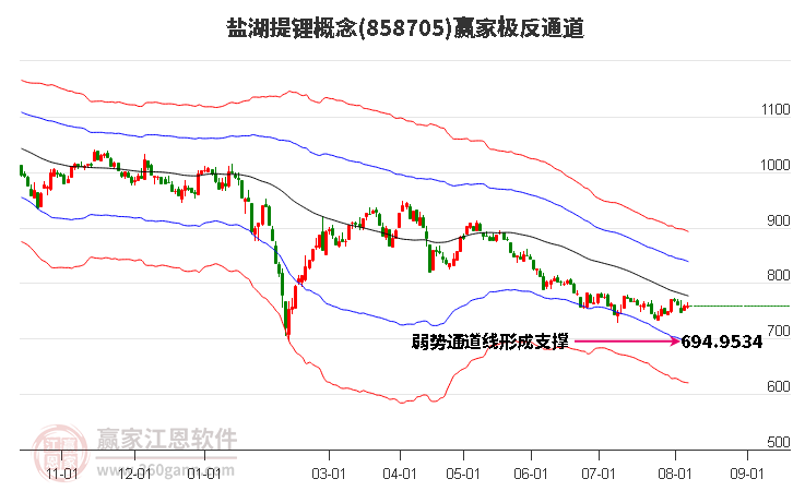 858705盐湖提锂赢家极反通道工具