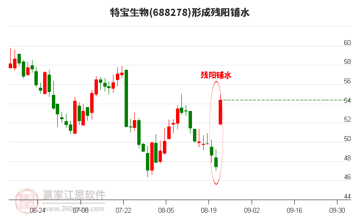 特寶生物688278形成殘陽(yáng)鋪水形態(tài) 特寶生物688278形成殘陽(yáng)鋪水形態(tài)