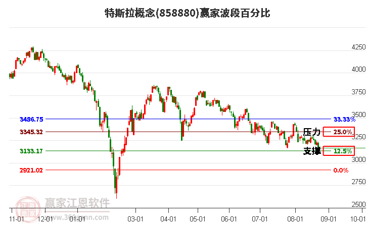 特斯拉概念赢家波段百分比工具