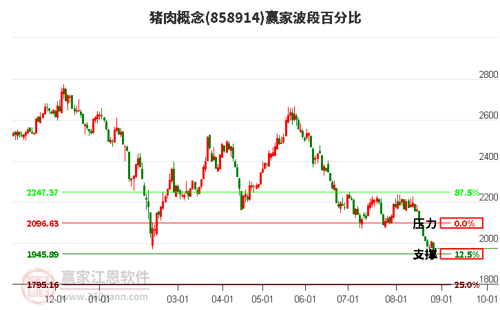 猪肉概念赢家波段百分比工具