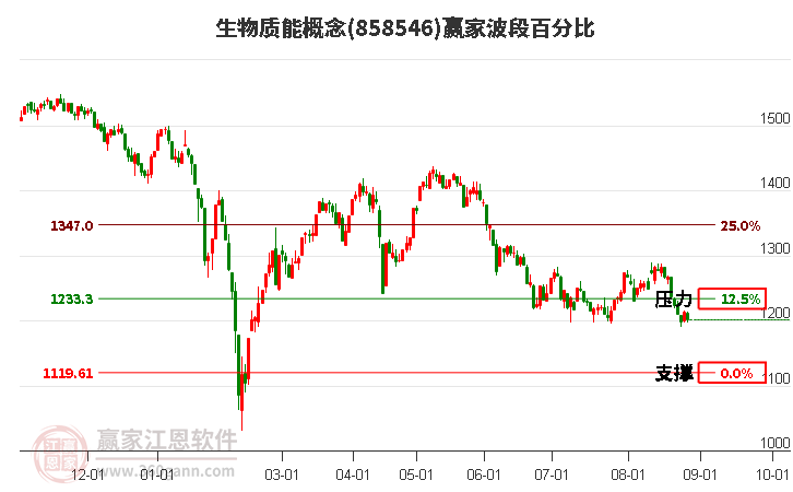 生物质能概念赢家波段百分比工具