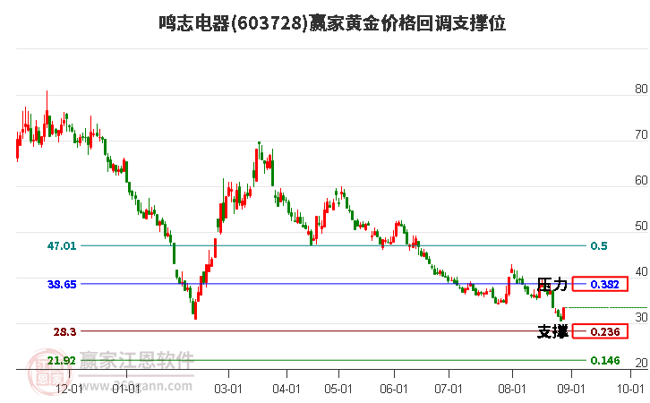 603728鳴志電器黃金價格回調支撐位工具