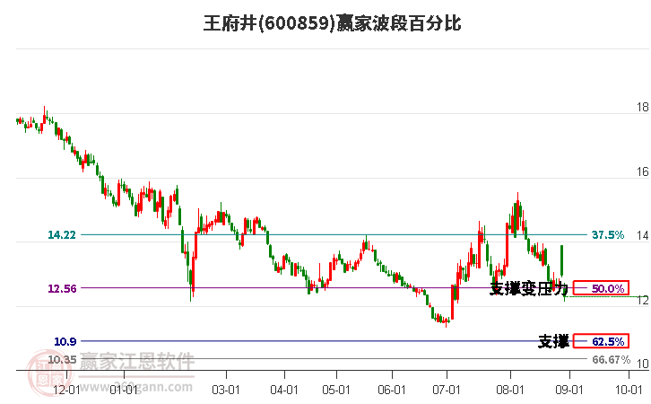 600859王府井波段百分比工具